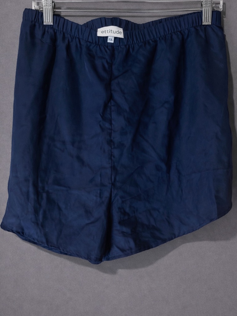 Ettitude blue bamboo sleep shorts